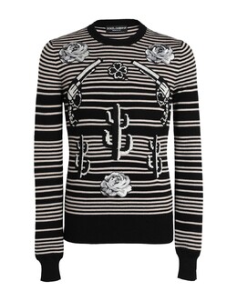 Dolce & Gabbana: Чёрный свитер 