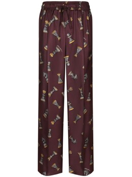 Dolce & Gabbana: Брюки с принтом 