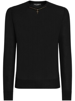 Dolce & Gabbana: Чёрный свитер 