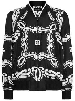 Dolce & Gabbana: Куртка с принтом 