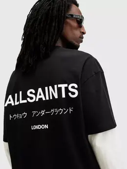 Allsaints: Чёрная футболка 