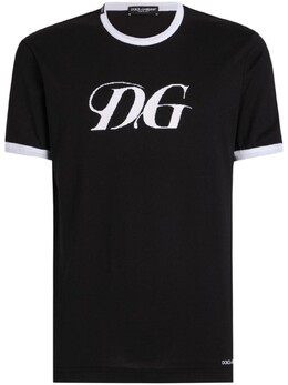 Dolce & Gabbana: Чёрная футболка 