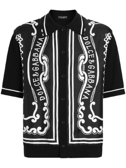 Dolce & Gabbana: Рубашка с принтом 