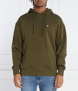 Tommy Jeans: Толстовка цвета хаки 