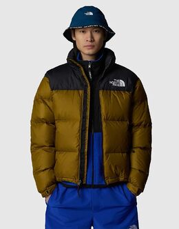 The North Face: Зелёный пуховик  Nuptse
