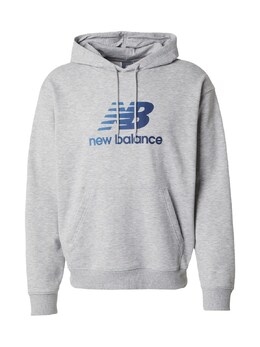 New Balance: Серая толстовка 