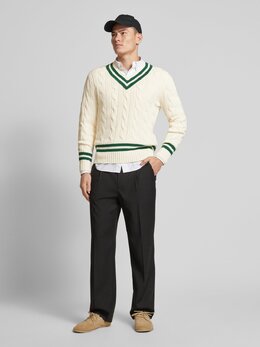 Polo Ralph Lauren: Свитер с v-образным вырезом 