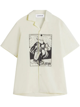 Lanvin: Рубашка с принтом 