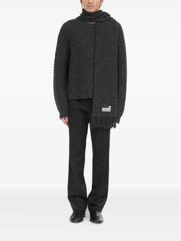 MM6 Maison Margiela: Серый свитер 