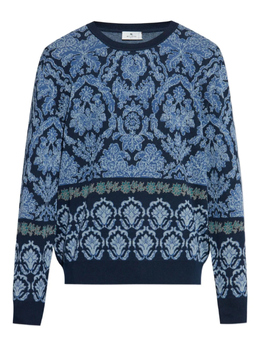 Etro: Синий свитер 