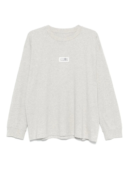 MM6 Maison Margiela: Серая футболка 