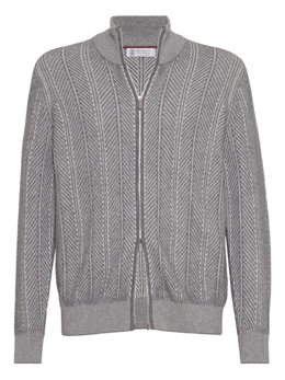 Brunello Cucinelli: Серый кардиган 