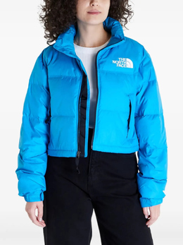 The North Face: Синий пуховик  Nuptse