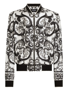 Dolce & Gabbana: Белая куртка  Majolica