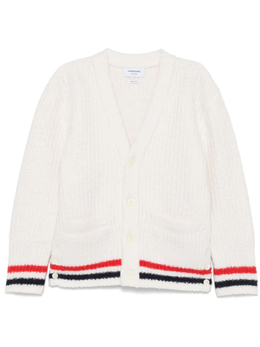 Thom Browne: Белый кардиган  RWB