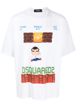 Dsquared2: Белая футболка 