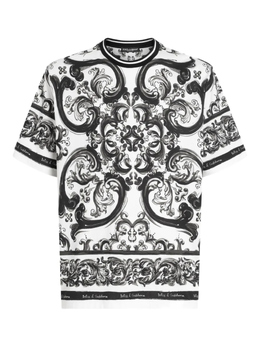 Dolce & Gabbana: Футболка  Majolica с принтом