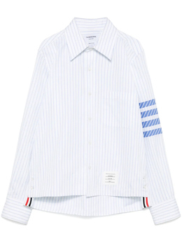 Thom Browne: Рубашка  4-Bar в полоску
