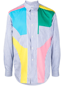 Comme Des Garcons Shirt: Рубашка в полоску 