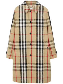 Burberry: Пальто в клетку 