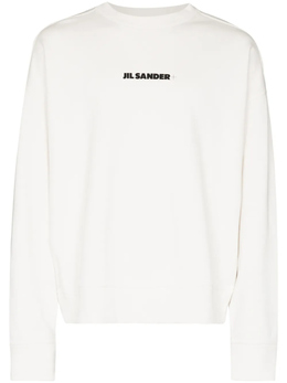 Jil Sander: Белый свитер 