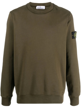 Stone Island: Зелёная толстовка  Compass