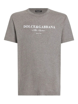 Dolce & Gabbana: Серая футболка 