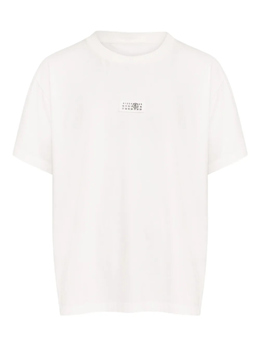 MM6 Maison Margiela: Белая футболка 