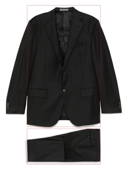 Corneliani: Чёрный костюм 