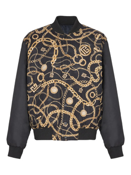 Balmain: Чёрная куртка 