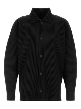 Homme Plissé Issey Miyake: Чёрная куртка 