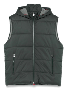 Kiton: Зелёный жилет 