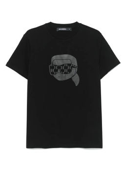 Karl Lagerfeld: Футболка  Ikonik Karl с принтом