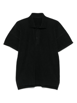Homme Plissé Issey Miyake: Чёрная рубашка 