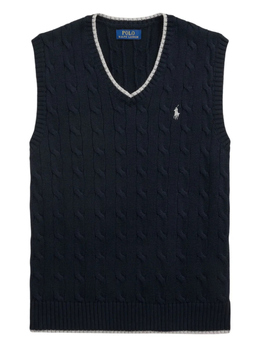 Polo Ralph Lauren: Синий жилет 