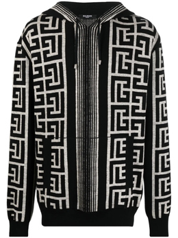 Balmain: Чёрная толстовка 