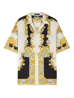 Versace: Рубашка с коротким рукавом 