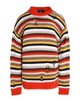 Dsquared2: Оранжевый свитер 