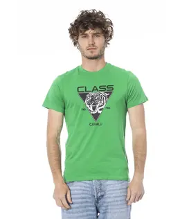 cavalli CLASS: Зелёная футболка 