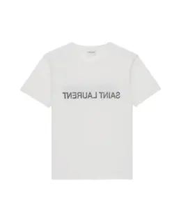 Saint Laurent: Белая футболка 