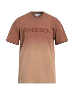JW Anderson: Коричневая футболка 