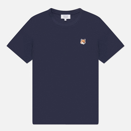 Maison Kitsune: Синяя футболка 