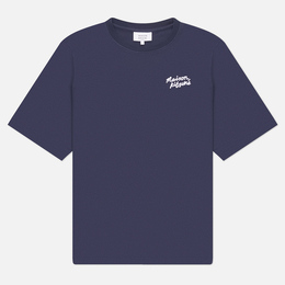 Maison Kitsune: Синяя футболка 