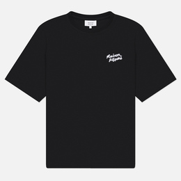 Maison Kitsune: Чёрная футболка 