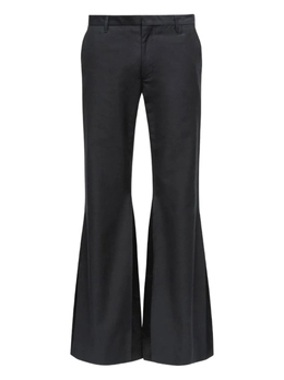 MM6 Maison Margiela: Чёрные брюки 