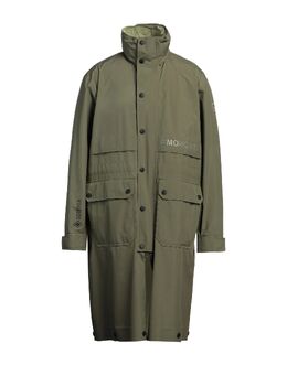 Moncler: Зелёный плащ 