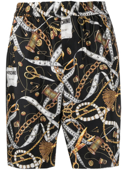 Moschino: Шорты с принтом 