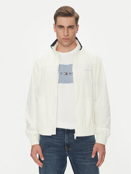 Tommy Jeans: Белая куртка  Essential