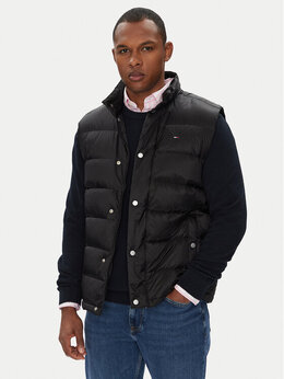 Tommy Jeans: Чёрный жилет 