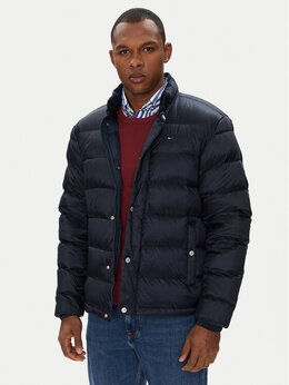 Tommy Jeans: Синий пуховик 